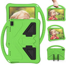 For Lenovo Tab 4 10 Plus TB-X704F/N/L/V EVA Flat Anti Falling Protective Case Shell with Holder(Green)