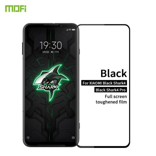 For Xiaomi Black Shark 4 / 4 Pro MOFI 9H 2.5D Full Screen Tempered Glass Film(Black)