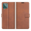 For Samsung Galaxy F62/M62 Retro Calf Pattern Buckle Horizontal Flip Leather Case with Holder & Card Slots & Wallet(Light Brown)