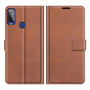 For Alcatel 1L 2021 Retro Calf Pattern Buckle Horizontal Flip Leather Case with Holder & Card Slots & Wallet(Light Brown)