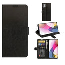 For Motorola Moto G Play (2021) R64 Texture Single Horizontal Flip Protective Case with Holder & Card Slots & Wallet& Photo Frame(Black)