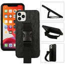 Sport Armband PC + PU Leather Back Cover Case with Strap & Holder Function For iPhone 11(Black)