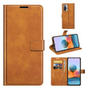 For Redmi Note 10 Pro (Indian Edition) Retro Calf Pattern Buckle Horizontal Flip Leather Case with Holder & Card Slots & Wallet(Yellow)