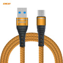 ENKAY Hat-Prince ENK-CB308 USB to Micro USB Nylon Woven Fabric Texture Fast Charging Data Cable, Length: 1m(Gold)