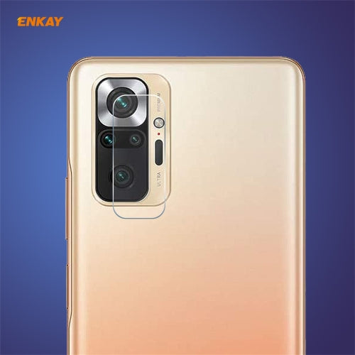 For Redmi Note 10 Pro / Note 10 Pro Max Hat-Prince ENKAY 0.2mm 9H 2.15D Round Edge Rear Camera Lens Tempered Glass Film Protector