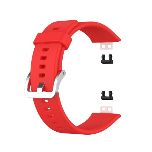 For Huawei Watch Fit smart Watch Silicone Strap TIA-B09 Silicone Strap(red)