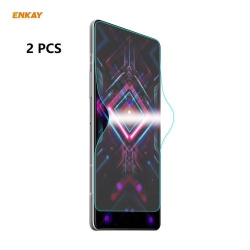 For Xiaomi Mi Poco X3 / X3 Pro 2 PCS ENKAY Hat-Prince Full Glue Full Coverage Screen Protector Explosion-proof Hydrogel Film