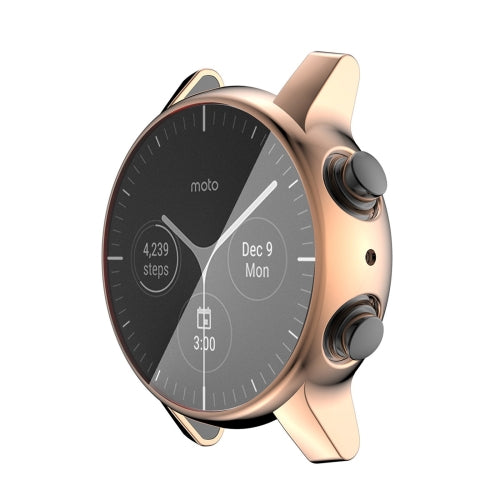 For Motorola Moto 360 (3rd gen) ENKAY Hat-Prince Full Coverage Electroplate TPU Soft Case(Rose Gold)