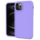 Solid Color PC + Silicone Shockproof Skid-proof Dust-proof Case For iPhone 11 Pro(Purple)