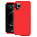 Solid Color PC + Silicone Shockproof Skid-proof Dust-proof Case For iPhone 11 Pro Max(Red)