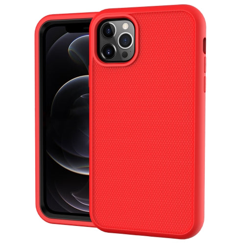 Solid Color PC + Silicone Shockproof Skid-proof Dust-proof Case For iPhone 11 Pro Max(Red)