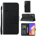Stitching Calf Texture Buckle Horizontal Flip Leather Case with Holder & Card Slots & Wallet & Lanyard For OPPO A94 5G/F19 Pro / Reno5 Z(Black)