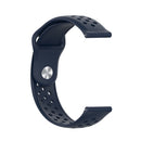 For Samsung Galaxy S3 / Galaxy Watch 46mm Vent Hole Silicone Watch Strap(Dark Blue)