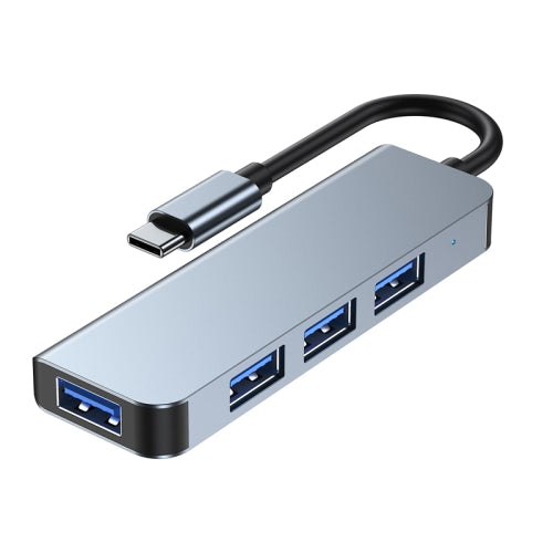 4 in 1 Type-C to 3 x USB 2.0 Ports + USB 3.0 Port Network HUB