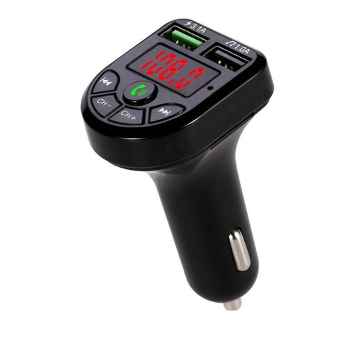 BTE5 Wireless Phone Player MP3 Music Card Audio Receiver FM Transmitter 3.1A Dual USB Fast Charger