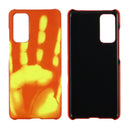 Paste Skin + PC Thermal Sensor Discoloration Case For Samsung Galaxy A72 4G/5G(Red Yellow)