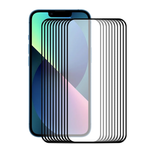 10 PCS ENKAY Hat-Prince Full Glue 0.26mm 9H 2.5D Tempered Glass Screen Protector Full Coverage Film For iPhone 13 mini