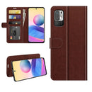For Xiaomi Redmi Note 10 5G / Poco M3 Pro 5G R64 Texture Single Horizontal Flip Protective Case with Holder & Card Slots & Wallet& Photo Frame(Brown)