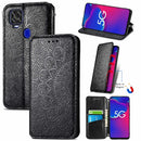 For ZTE Axon 11 SE 5G Blooming Mandala Embossed Pattern Magnetic Horizontal Flip Leather Case with Holder & Card Slots & Wallet(Black)
