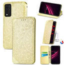 For T-Mobile REVVL V+ 5G Blooming Mandala Embossed Pattern Magnetic Horizontal Flip Leather Case with Holder & Card Slots & Wallet(Yellow)