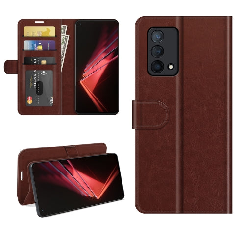 For OPPO K9 R64 Texture Single Horizontal Flip Protective Case with Holder & Card Slots & Wallet& Photo Frame(Brown)