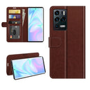 For ZTE Axon 30 Ultra 5G R64 Texture Single Horizontal Flip Protective Case with Holder & Card Slots & Wallet& Photo Frame(Brown)