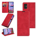 For ZTE Blade V2020 Smart Retro-skin Business Magnetic Suction Leather Case with Holder & Card Slots & Wallet(Red)