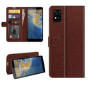 For ZTE Blade A31 R64 Texture Single Horizontal Flip Protective Case with Holder & Card Slots & Wallet& Photo Frame(Brown)
