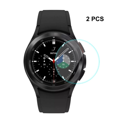 2 PCS For Samsung Galaxy Watch4 Classic 46mm ENKAY Hat-Prince 0.2mm 9H 2.15D Curved Edge Tempered Glass Screen Protector Watch Film