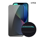 5 PCS ENKAY Hat-Prince Full Coverage Anti-drop Privacy Screen Protector Anti-spy Tempered Glass Film For iPhone 13 mini