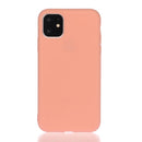 Solid Color Frosted TPU Phone Case For iPhone 13 mini(Orange)