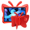 For Huawei MatePad T 10s 10.1 / T10 9.7 Butterfly Bracket Style EVA Children Falling Proof Cover Protective Case(Red)