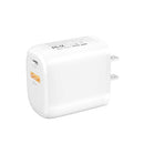 CS-20W Mini Portable PD3.0 + QC3.0 Dual Ports Fast Charger(US Plug)