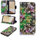 3D Colored Drawing Pattern Horizontal Flip Leather Case for Galaxy S8 Plus, with Holder & Card Slots & Wallet(Green Butterfly)