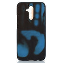 Paste Skin + PC Thermal Sensor Discoloration Case for Huawei Mate 20 Lite(Black blue)