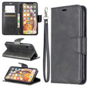 Retro Lambskin Texture Pure Color Horizontal Flip PU Leather Case for Galaxy S10+, with Holder & Card Slots & Wallet & Lanyard(Black)