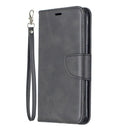 Retro Lambskin Texture Pure Color Horizontal Flip PU Leather Case for Galaxy Note9, with Holder & Card Slots & Wallet & Lanyard(Black)