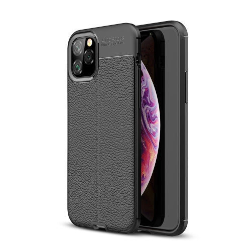 Litchi Texture TPU Shockproof Case for iPhone 11 Pro(Black)