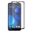 2 PCS ENKAY Hat-prince Full Glue 0.26mm 9H 2.5D Tempered Glass Full Coverage Film for HTC Desire 19+