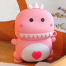 Universal Wireless Couple Green Pink Dinosaur Bluetooth Headphone Holder for Apple AirPods 1 / 2(Pink)