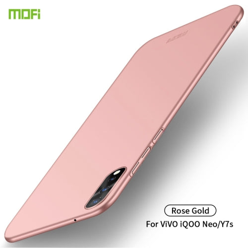 MOFI Frosted PC Ultra-thin Hard Case for Vivo Y7S / IQOO Neo(Rose gold)