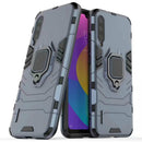 PC + TPU Shockproof Protective Case with Magnetic Ring Holder for Xiaomi Mi CC9 / A3 Lite(Blue)