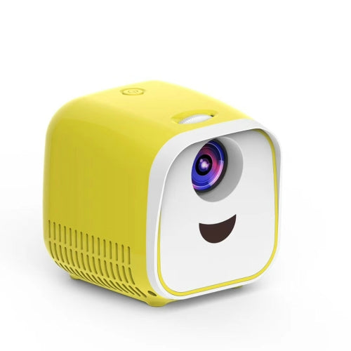 L1 Children Projector Mini LED Portable Home Speaker Projector(Yellow)