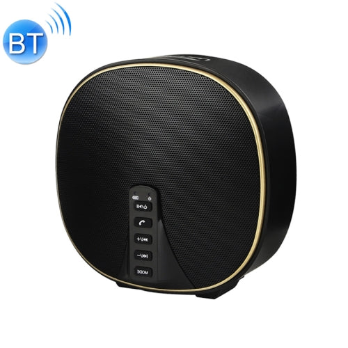 DY-52 Portable Bluetooth Speaker Wireless Loudspeaker Sound 32G Max Memory 10W Stereo Music Surround Outdoor Speaker(Black+Gold)
