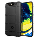 For Galaxy A80 Full Coverage Shockproof TPU Case(Black)