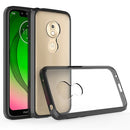 For Motorola G7Play(US Version) Scratchproof TPU + Acrylic Protective Case(Black)
