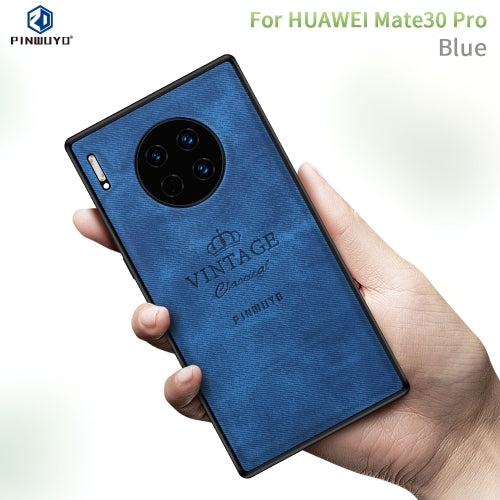 For Huawei Mate 30 Pro PINWUYO Zun Series PC + TPU + Skin Waterproof and Anti-fall All-inclusive Protective Case(Blue)