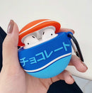 For Apple AirPods 1/2 Generation Universal Personality Red And Blue Round Ball Bluetooth Headphone Protective Case