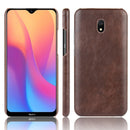 For Xiaomi Redmi 8A Shockproof Litchi Texture PC + PU Case(Brown)