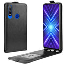 For Honor 9X Crazy Horse Vertical Flip Leather Protective Case(Black)